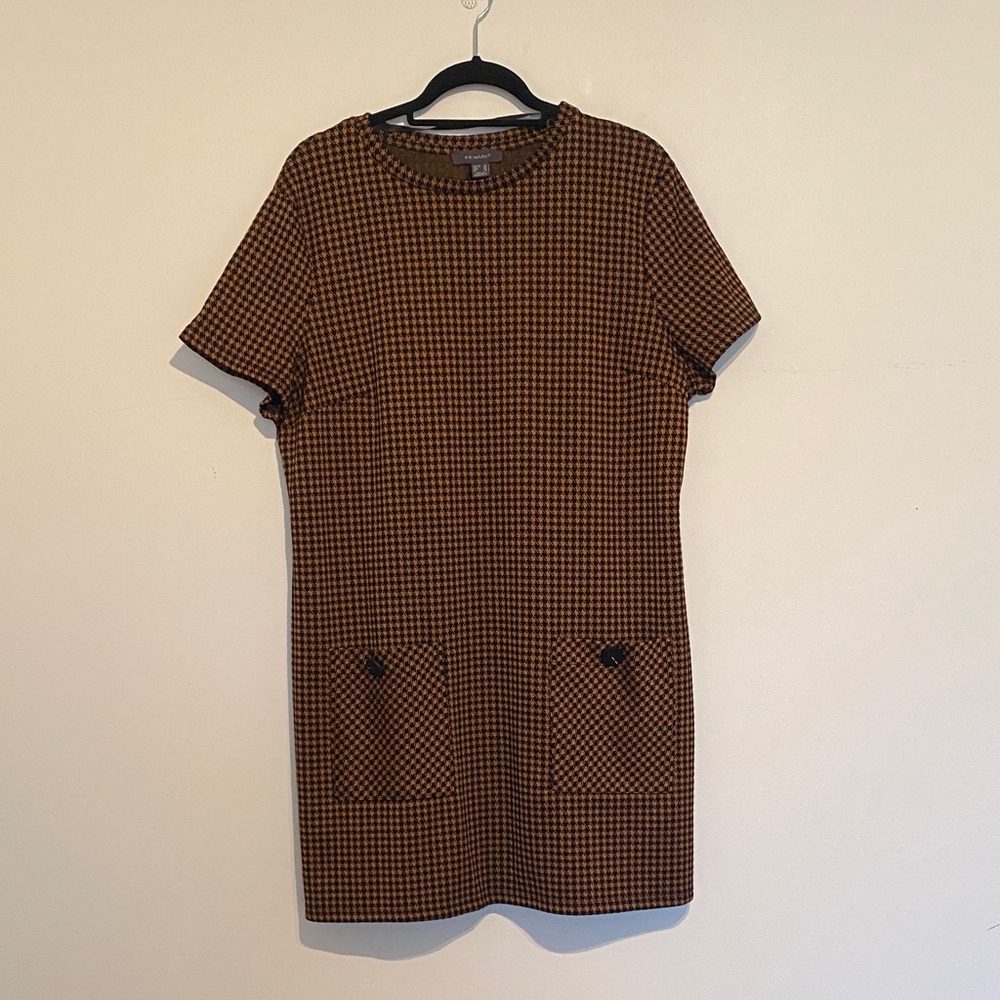 Primark Brown Checkered Mini Dress